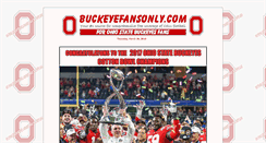 Desktop Screenshot of buckeyefansonly.com