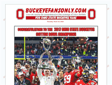 Tablet Screenshot of buckeyefansonly.com